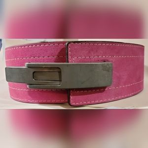 Inzer Lever Belt XL 39 to 42 inch Fuschia